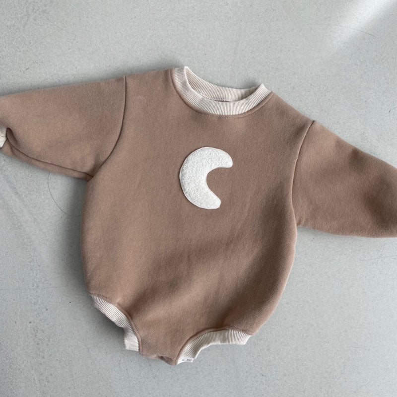Crescent Fleece Lined Romper