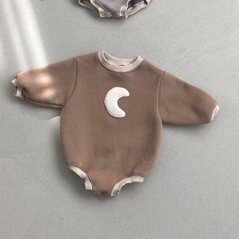Crescent Fleece Lined Romper