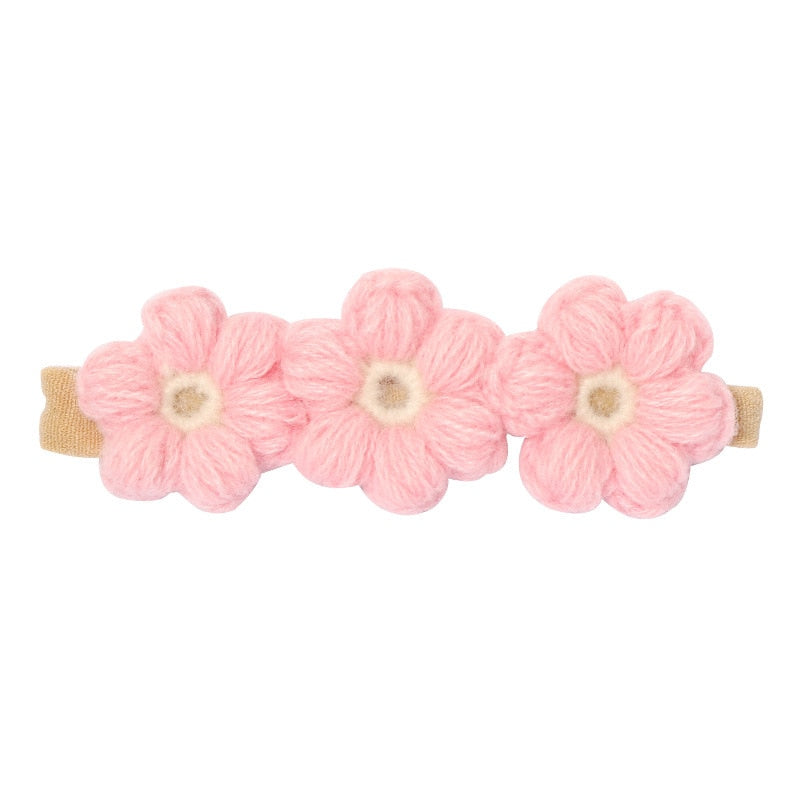 Vintage Baby Crochet Flowers Headbands/Hair Clips