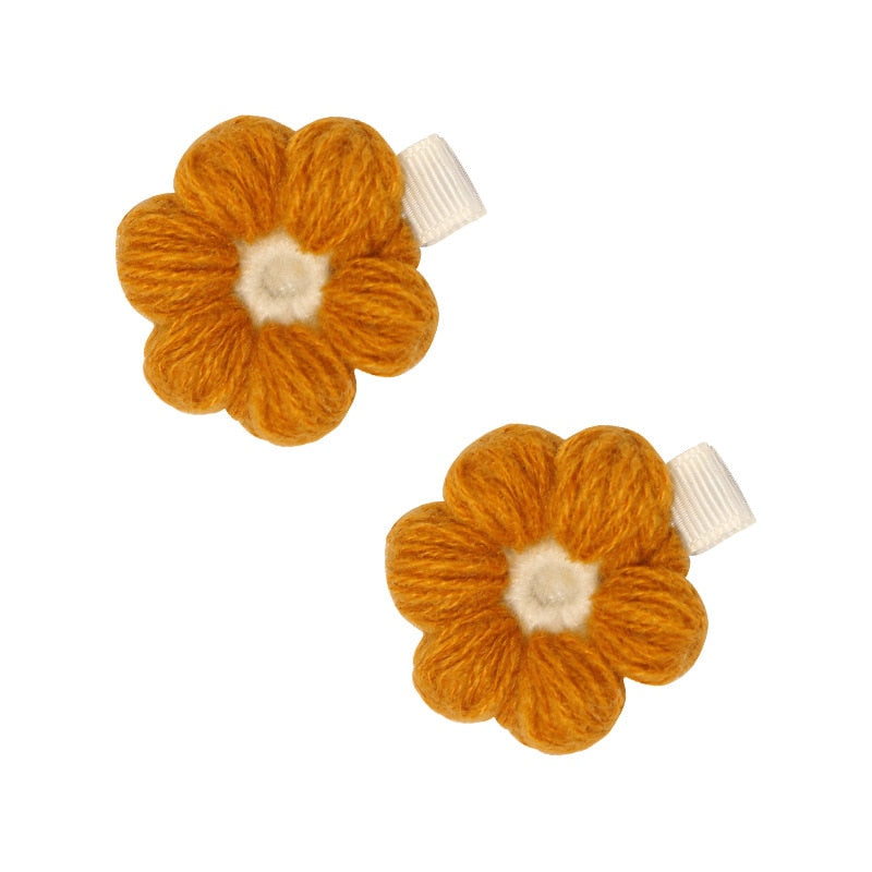 Vintage Baby Crochet Flowers Headbands/Hair Clips