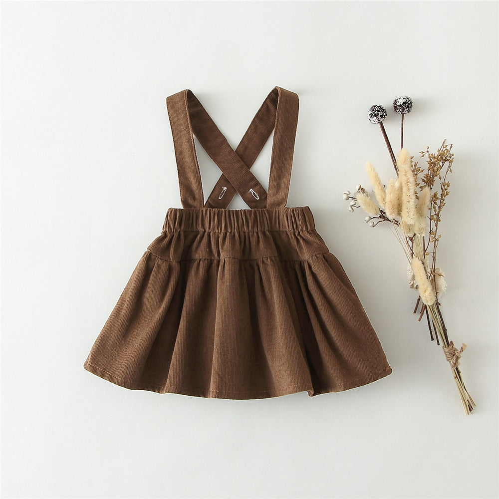 Casual Overall Dress With Blouse