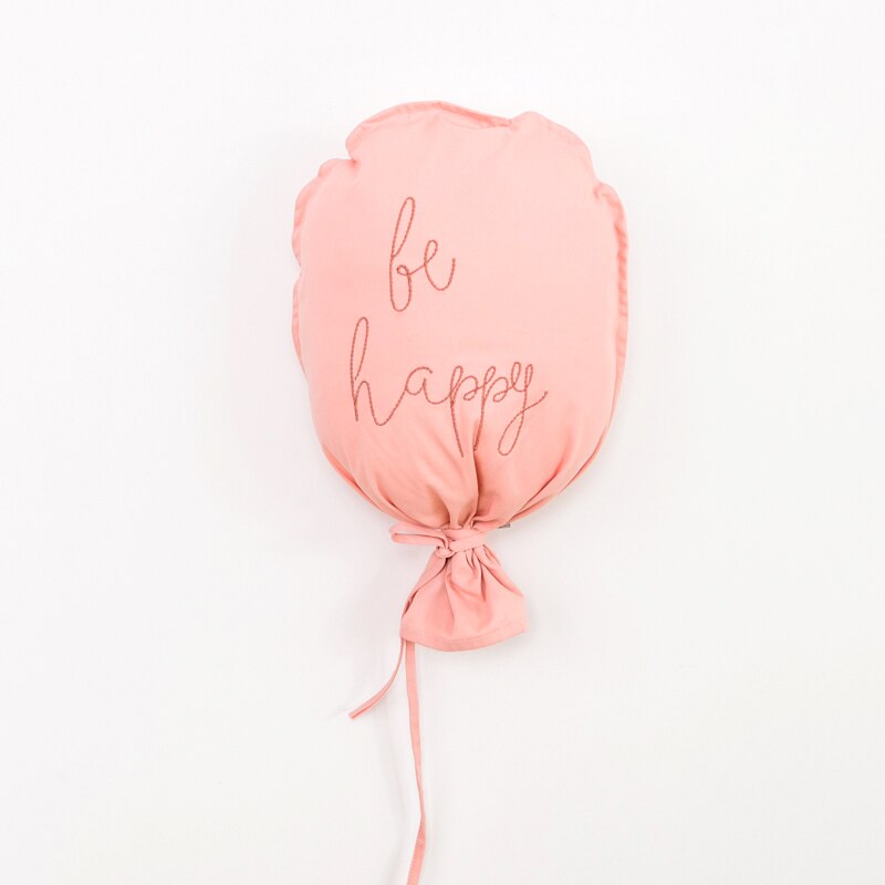 Be Happy Hanging Cotton Balloon Pillow