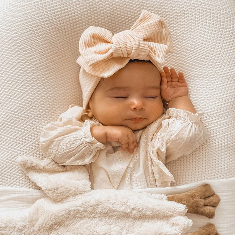 Waffle Double Layer Bow Knot Headband