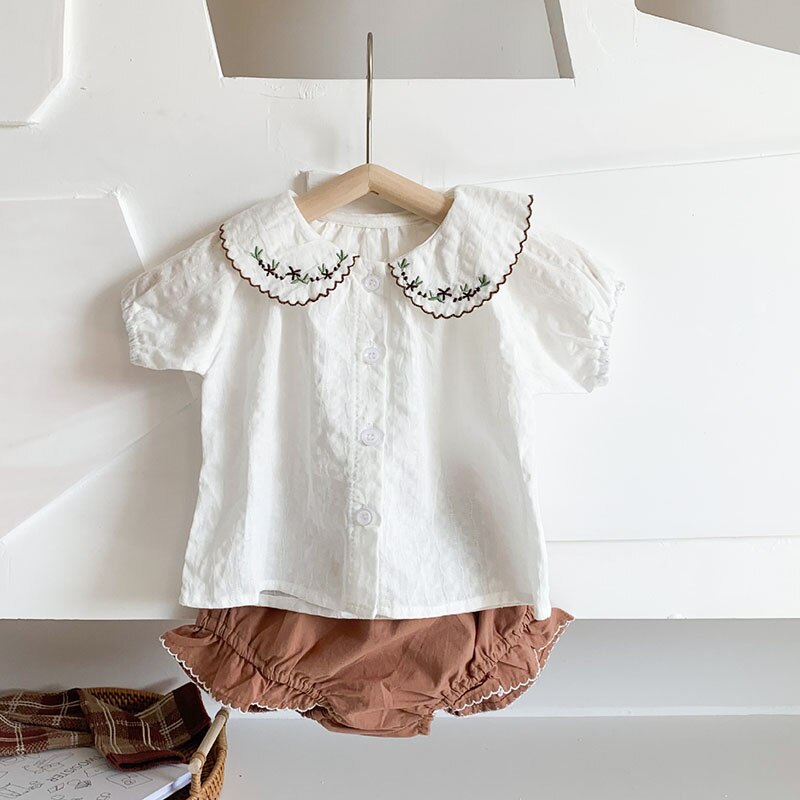 Embroidered Two Piece Set