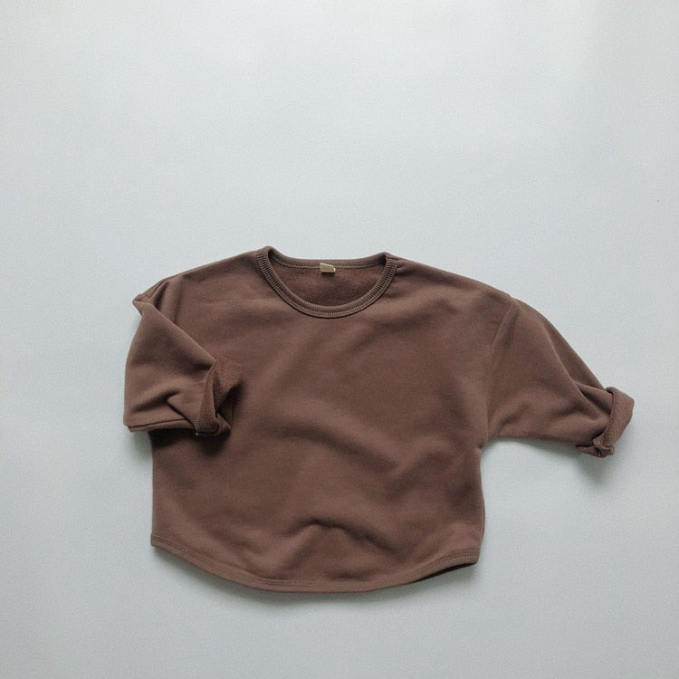 Solid Color Casual Pullover