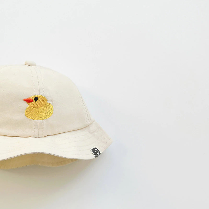 Lovely Duck Embroidered Bucket Hat