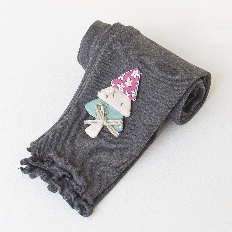 Embroidered Cartoon Colored Leggings