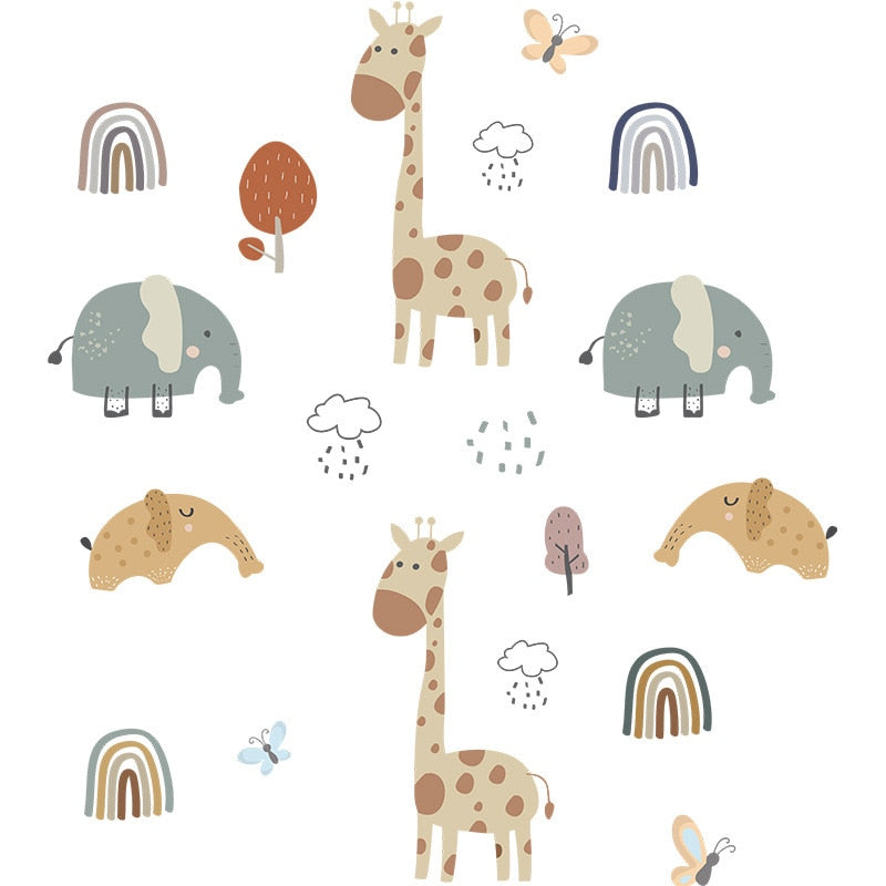 Elephant/Giraffe Wall Stickers