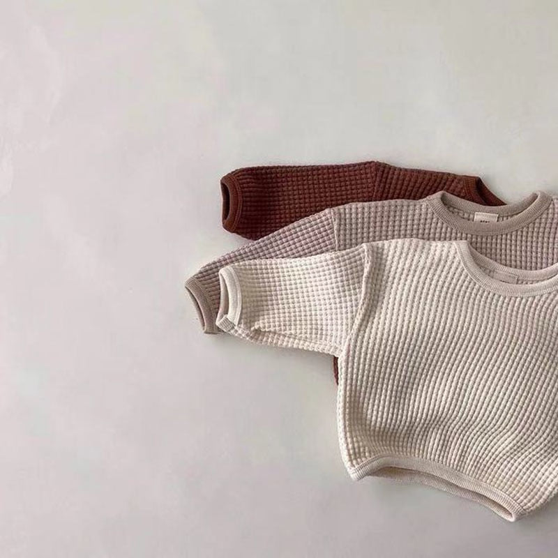 Solid Color Simple Long Sleeve Sweatshirt