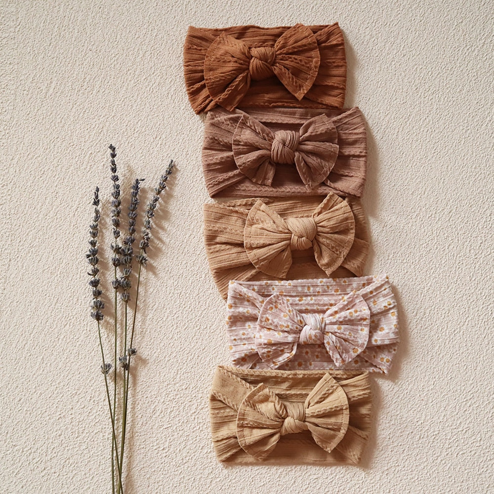 5Pcs/Lot Bowknot Elastic HeadBands