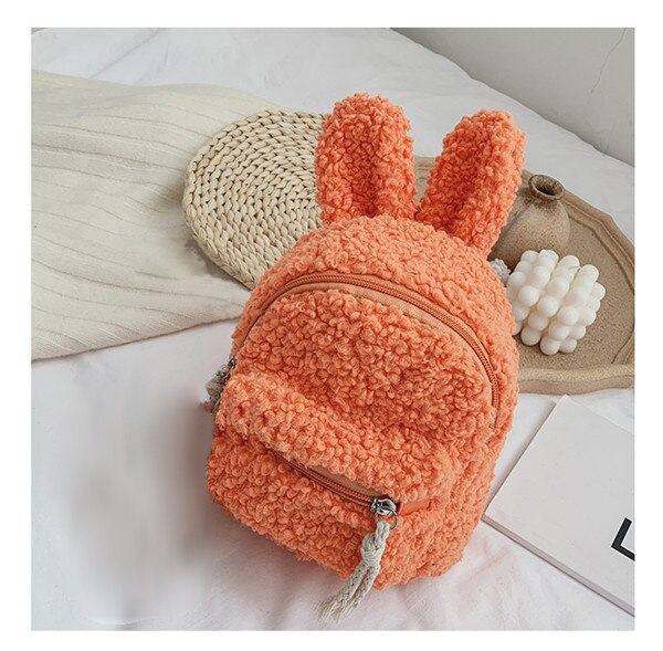 Fleece Bear/Rabbit Backpack With Bear Doll