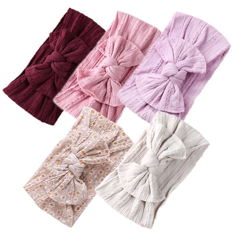 5Pcs/Lot Bowknot Elastic HeadBands