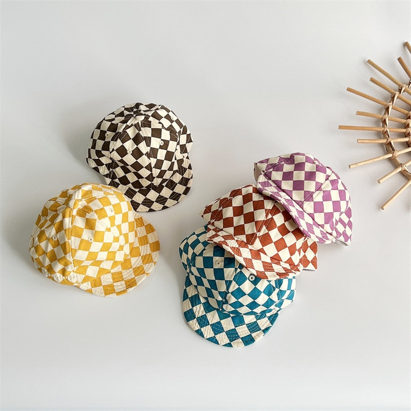 Checkerboard Soft-Edged Baseball Cap