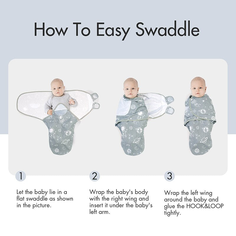100% Organic Cotton Printed Swaddle