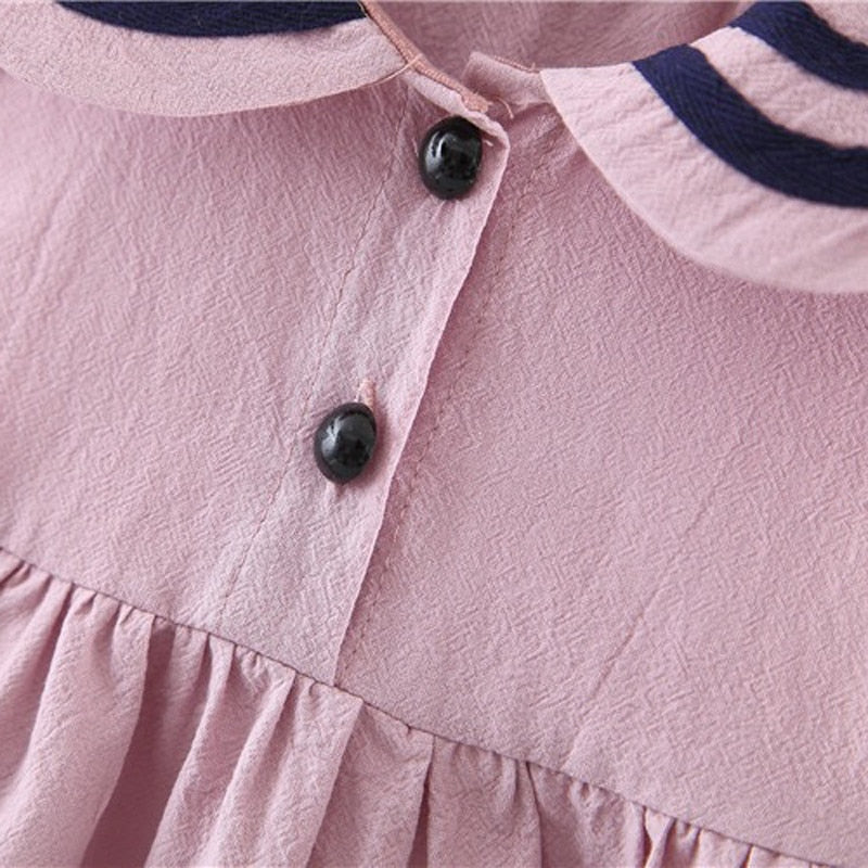 Sleeveless Navy Style Dress