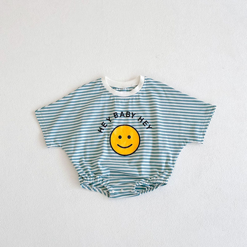 HEY BABY HEY Smile Print Bodysuit