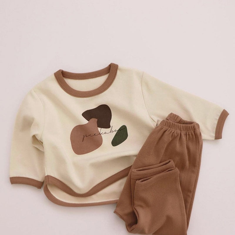 PEEKABOO Graffiti Blouse & Pant Set