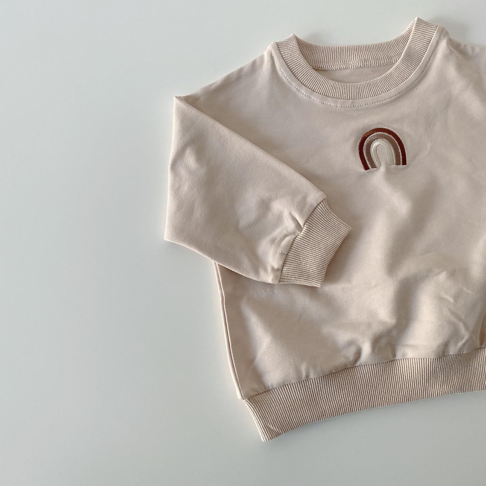 Rainbow Embroidered Sweatshirt