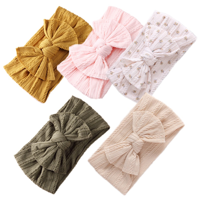 5Pcs/Lot Bowknot Elastic HeadBands