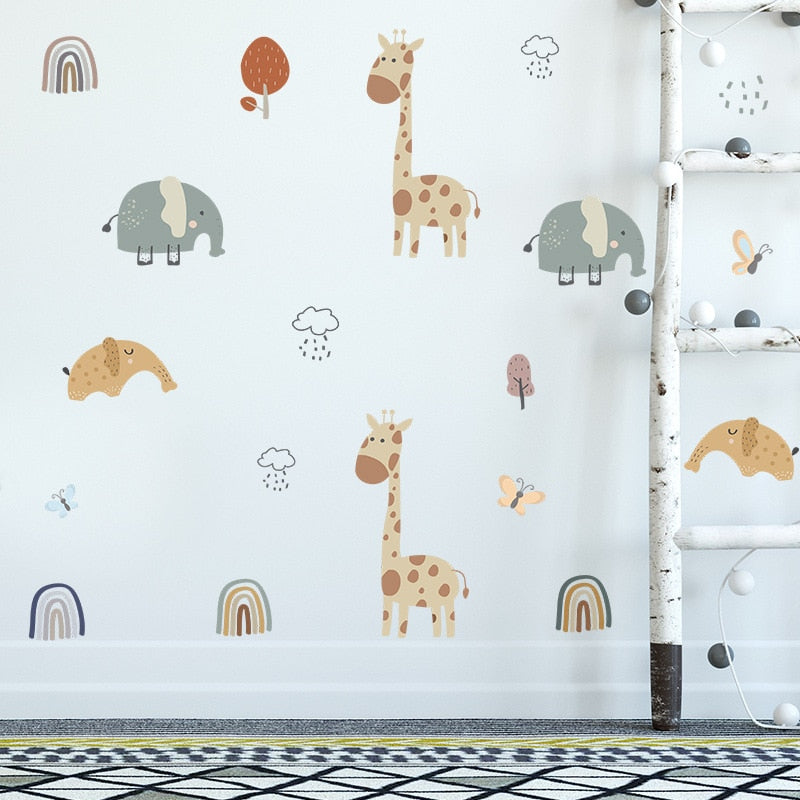 Elephant/Giraffe Wall Stickers