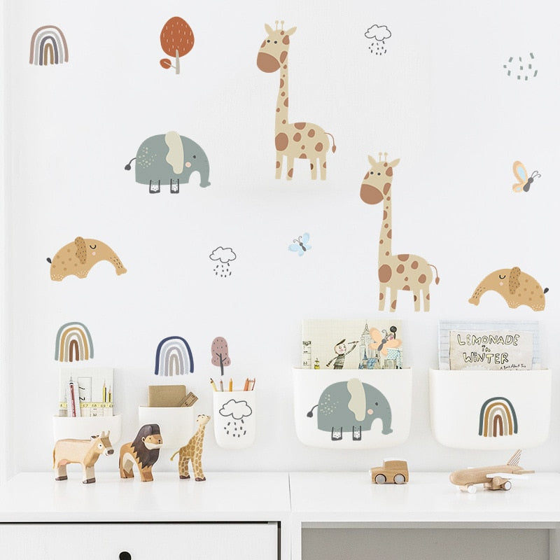 Elephant/Giraffe Wall Stickers