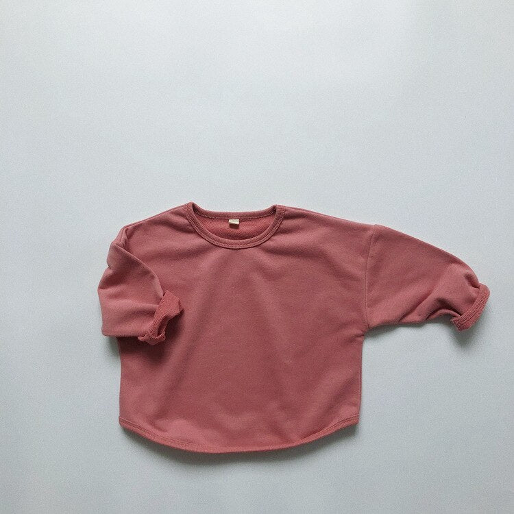 Solid Color Casual Pullover