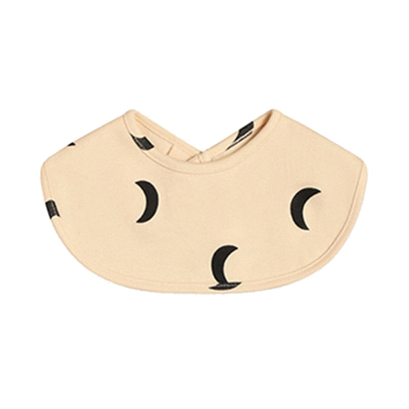 Double Layers Cotton Cartoon Printed Bibs