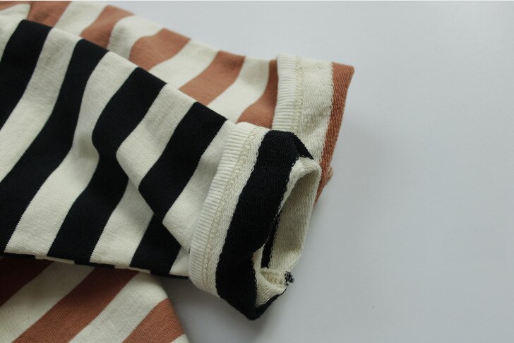 Striped Loose Long Sleeve Top