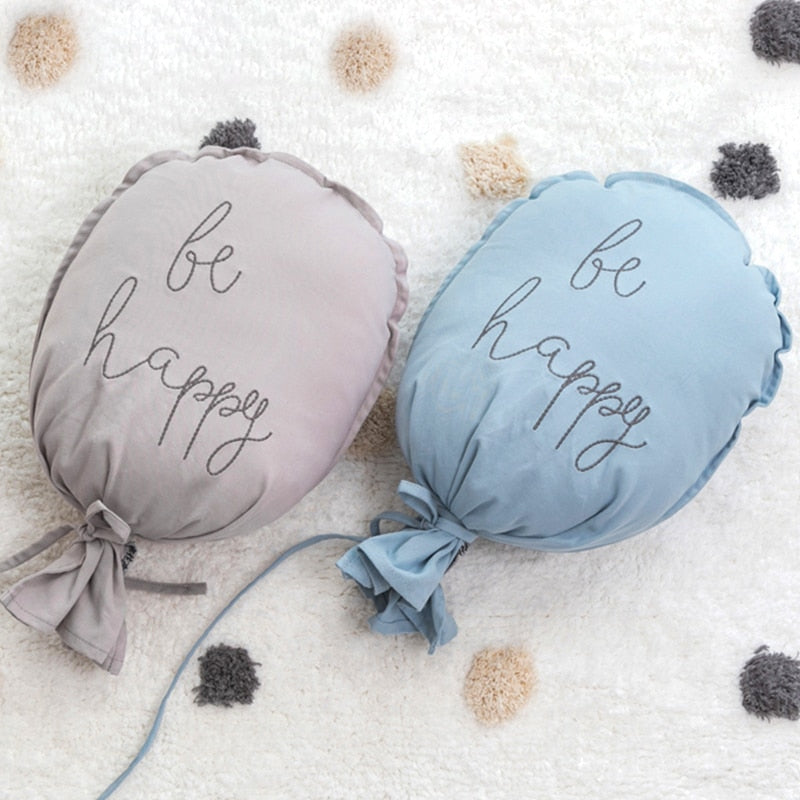 Be Happy Hanging Cotton Balloon Pillow