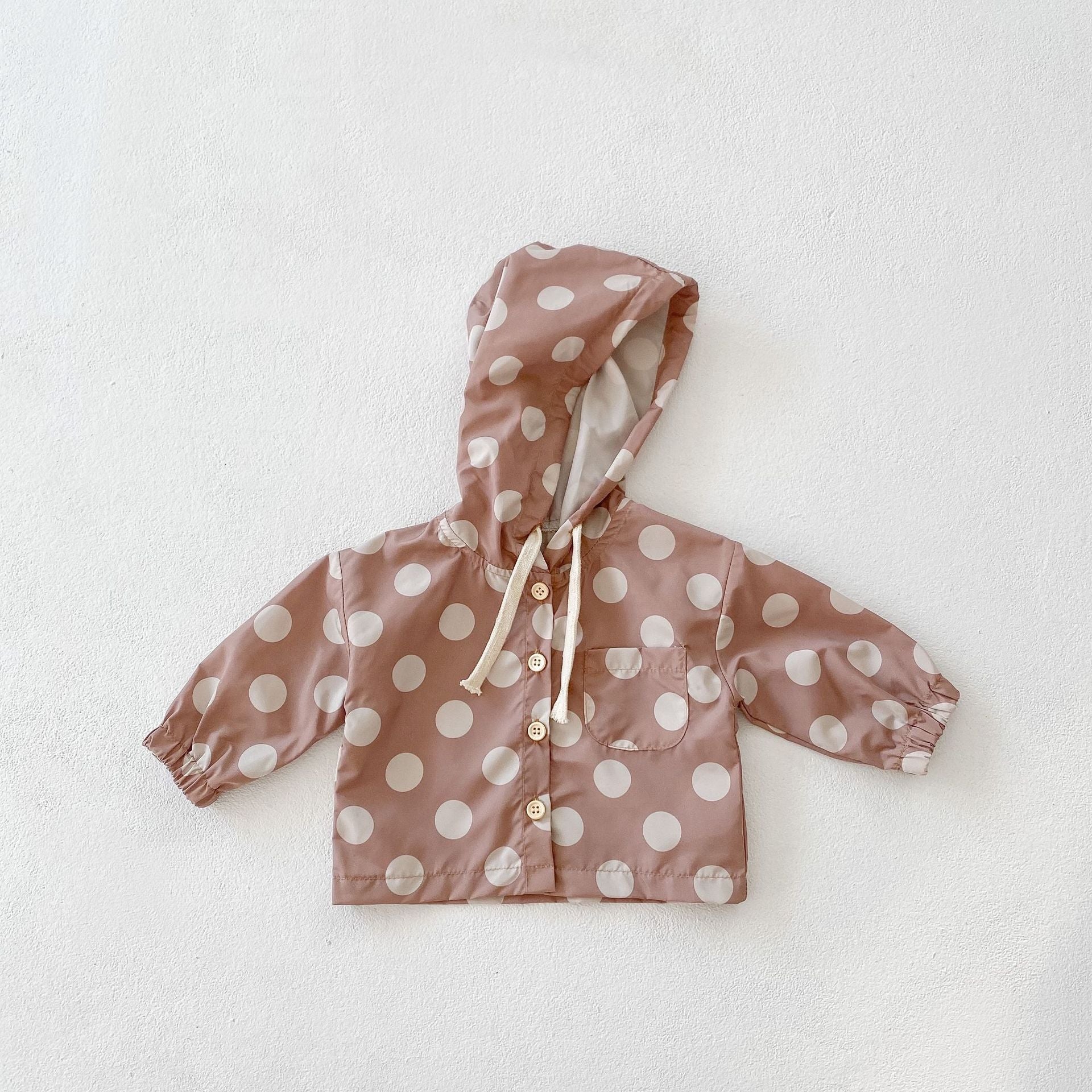 Long Sleeve Heart/Dot Print Sun Protection Jacket