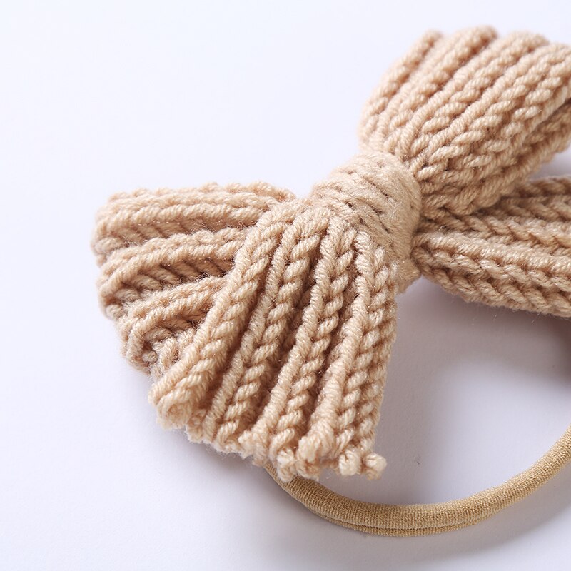 Cute Wool Bow Elastic Hairband
