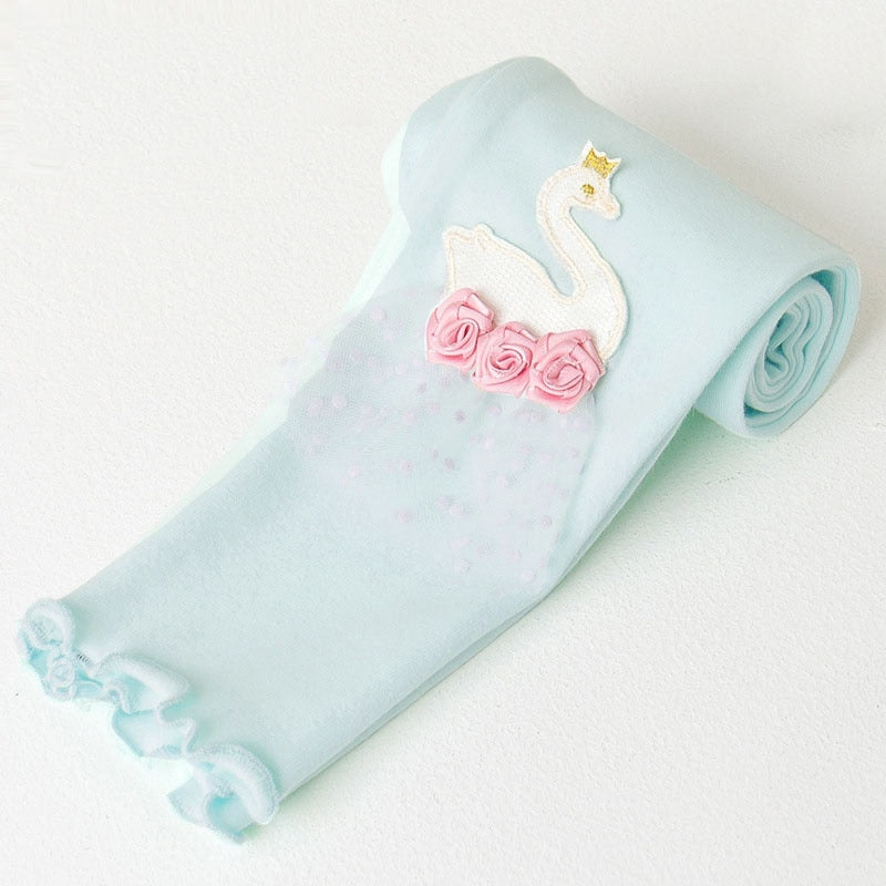 Embroidered Cartoon Colored Leggings