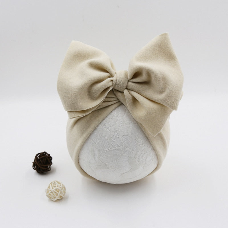 Solid Color Bow Knot Turban
