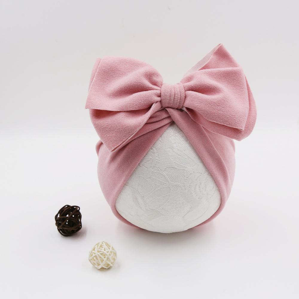 Solid Color Bow Knot Turban
