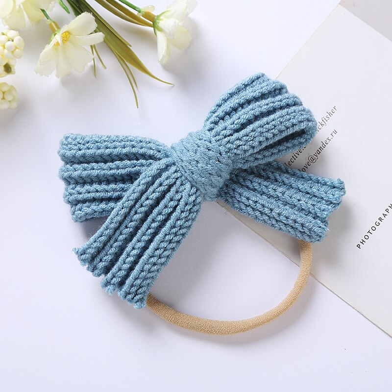 Cute Wool Bow Elastic Hairband