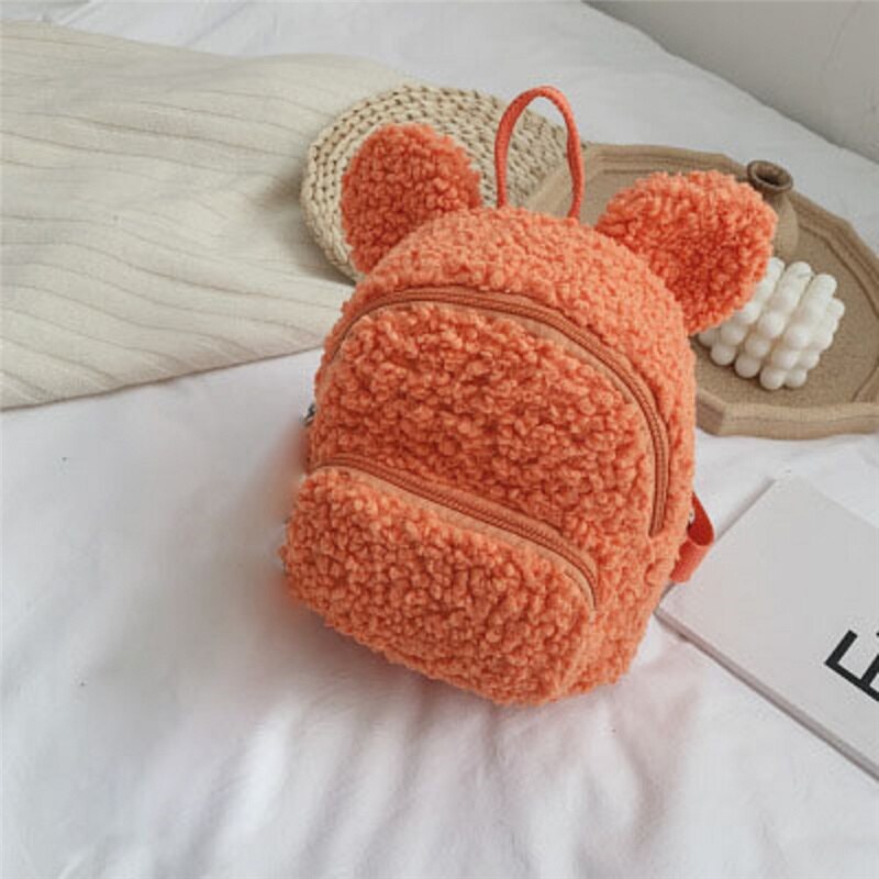 Fleece Bear/Rabbit Backpack With Bear Doll