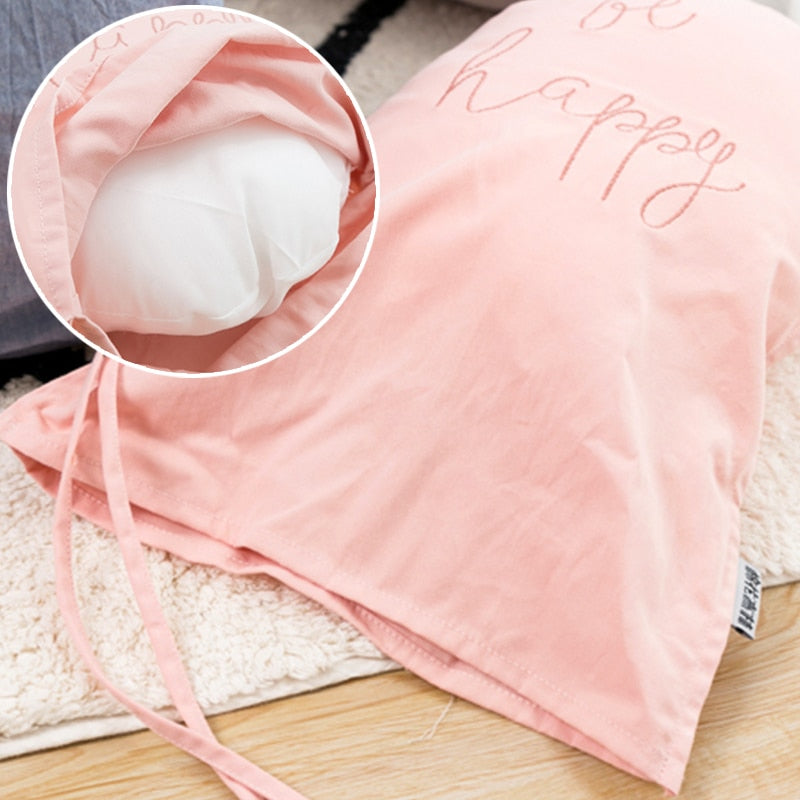 Be Happy Hanging Cotton Balloon Pillow