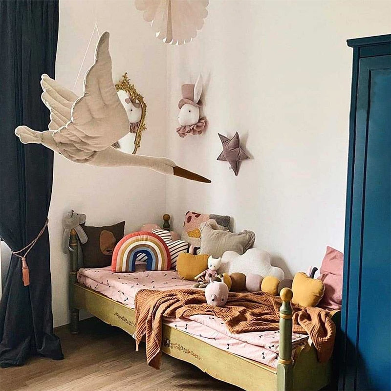 Wall Hanging Swan Stuffed Doll