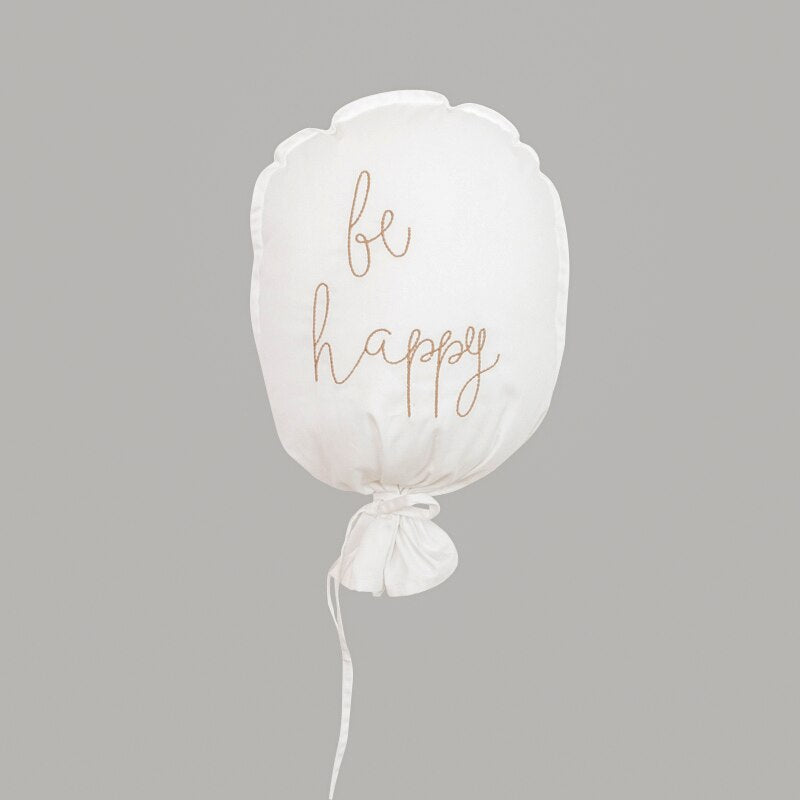 Be Happy Hanging Cotton Balloon Pillow