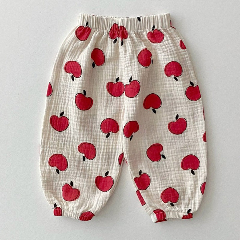 Polka Pattern Loose Trousers