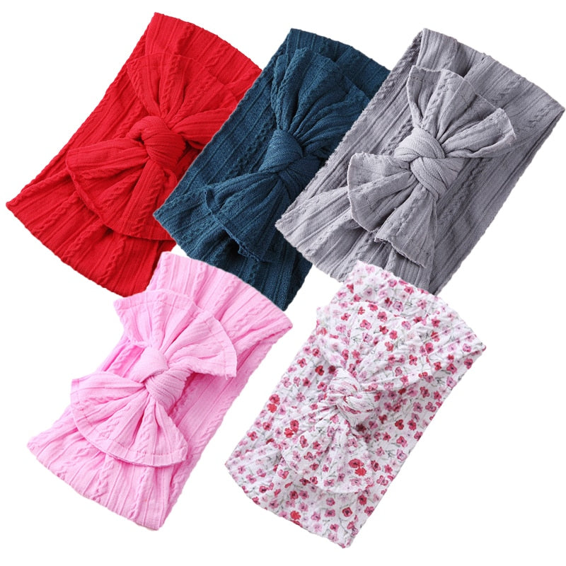 5Pcs/Lot Bowknot Elastic HeadBands
