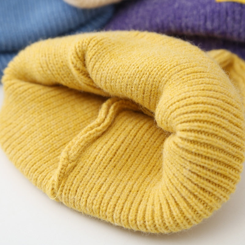 Lovely Expression Knitted Beanies