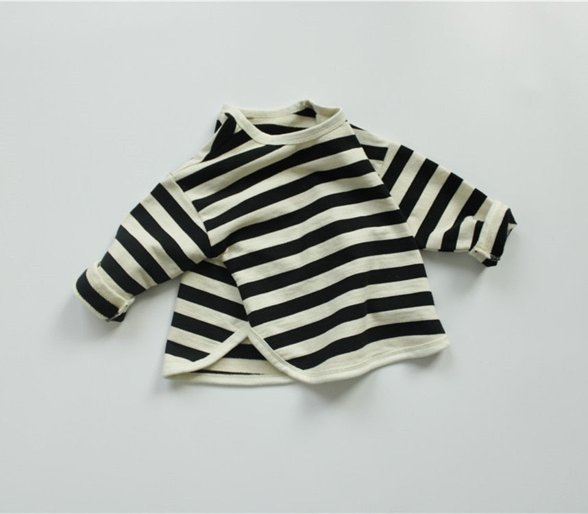 Striped Loose Long Sleeve Top