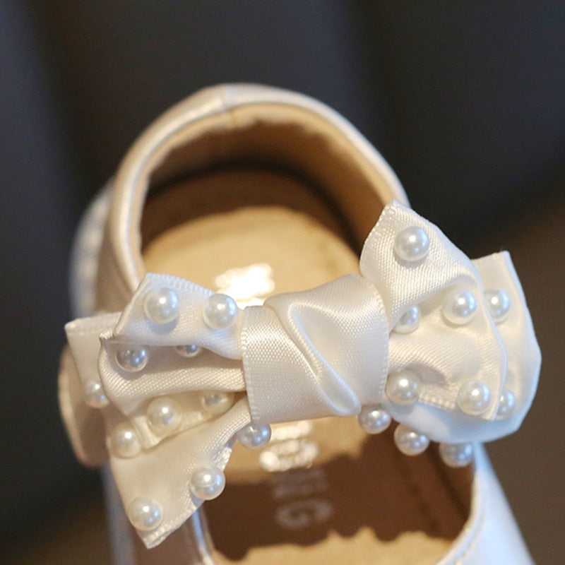 Pearls Bowknot Princess Shoes