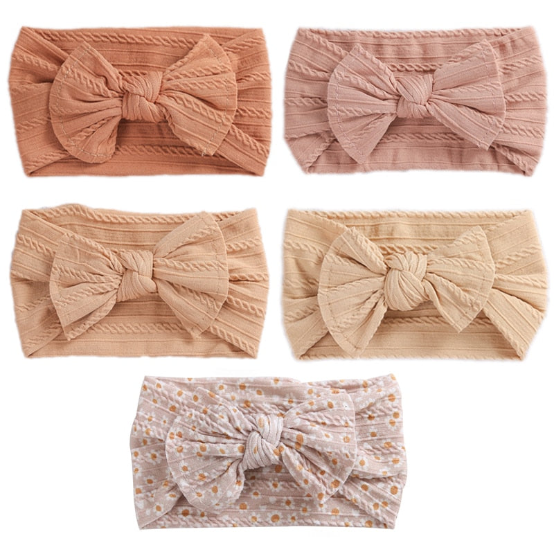 5Pcs/Lot Bowknot Elastic HeadBands
