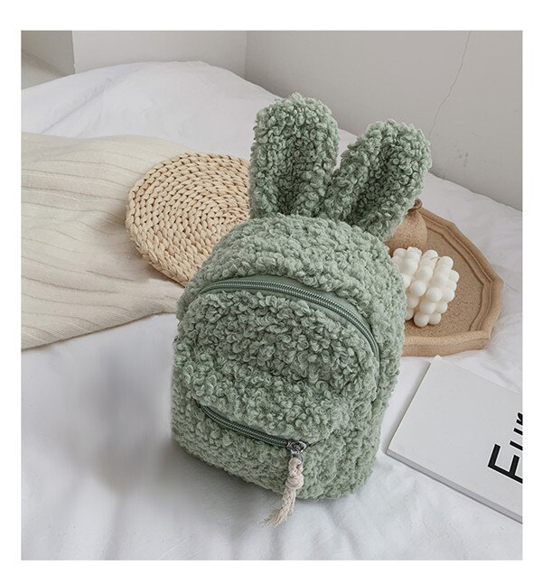 Fleece Bear/Rabbit Backpack With Bear Doll