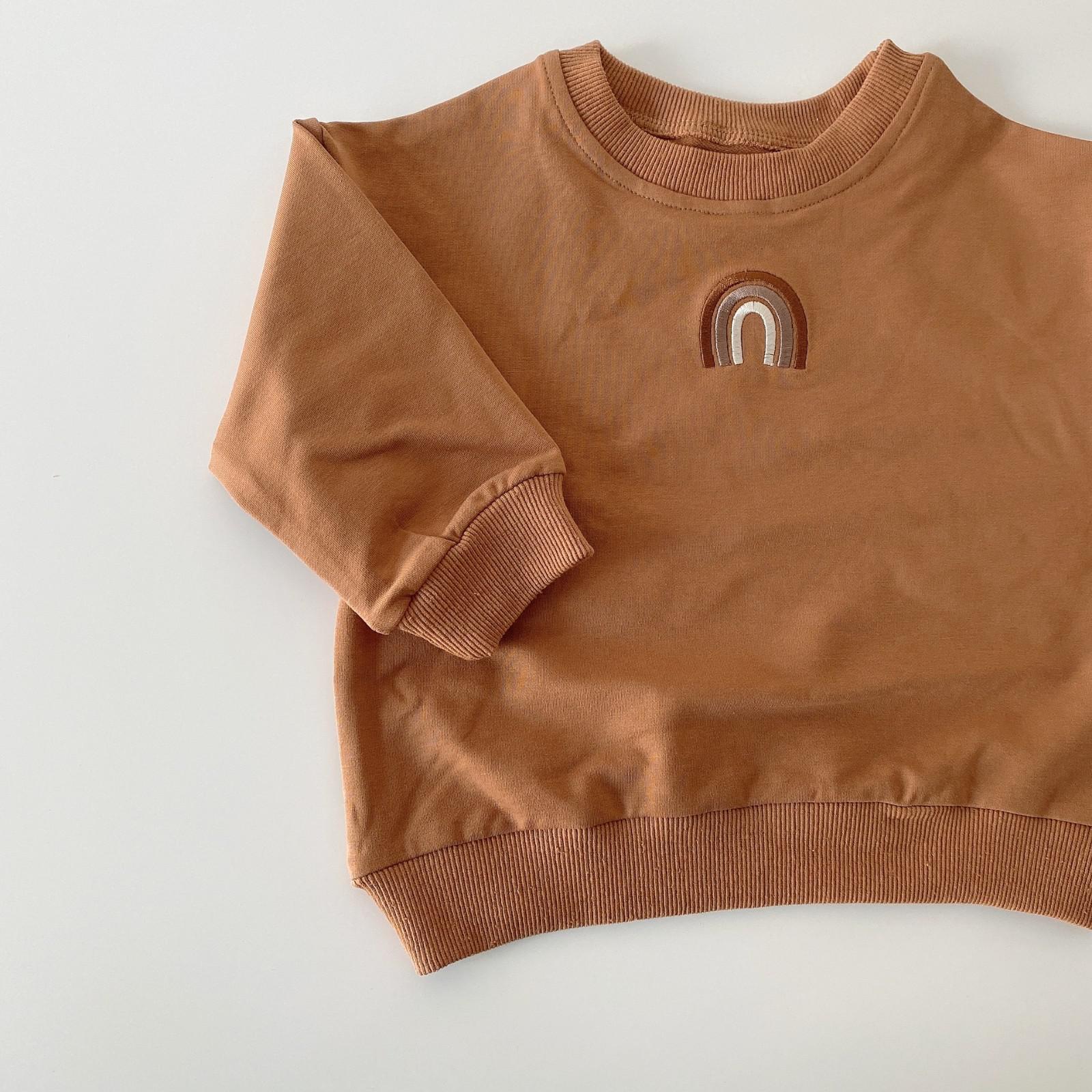 Rainbow Embroidered Sweatshirt