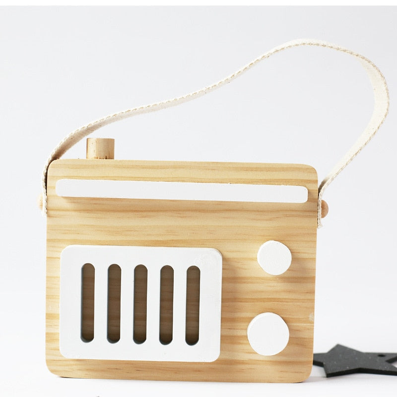 Hanging Wood Radio/Tape Recorder