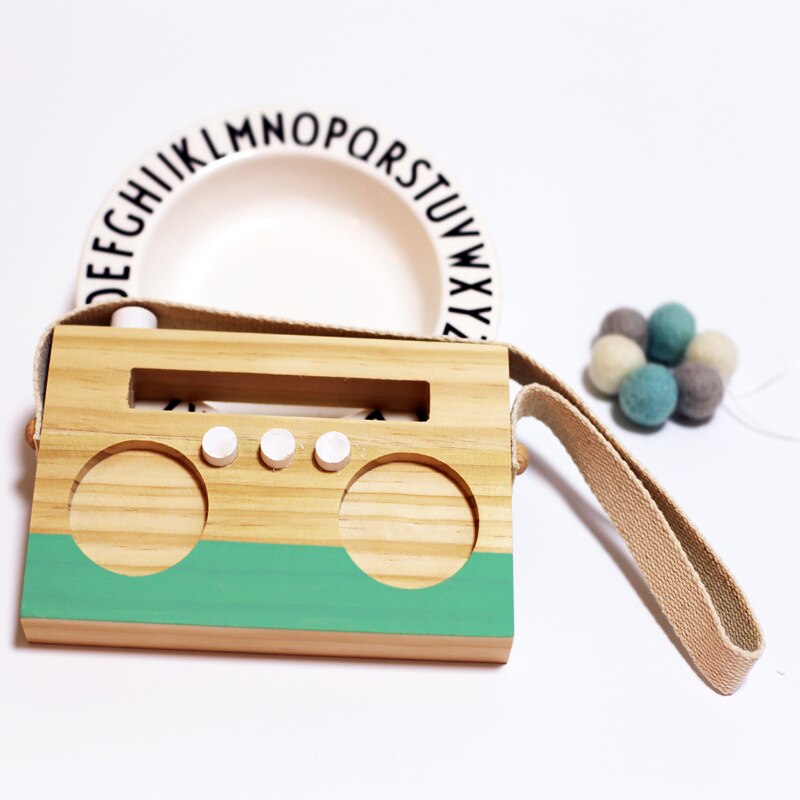 Hanging Wood Radio/Tape Recorder