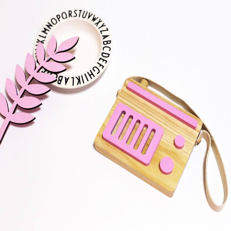 Hanging Wood Radio/Tape Recorder